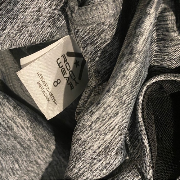 RockWear ➰ grey ankle grazer high waisted 7/8 length scrunch bum tights XS - Picture 7 of 8